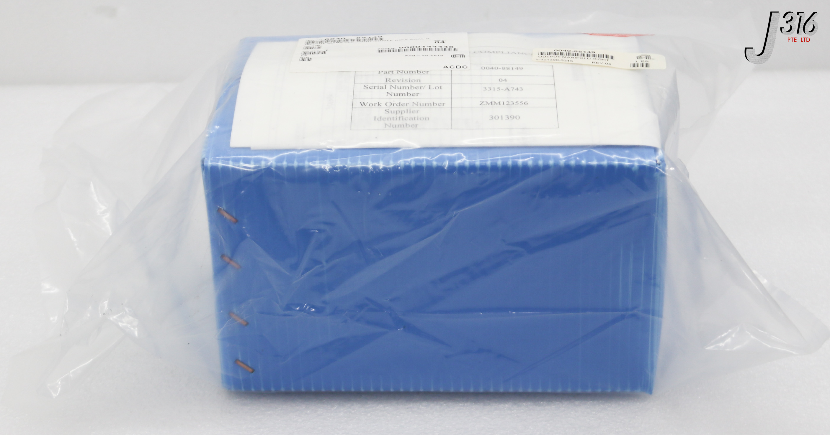 【A】 C3839 APPLIED MATERIALS OUTPUT MANF, RIGHT,SINGLE HOLE,DUAL RP